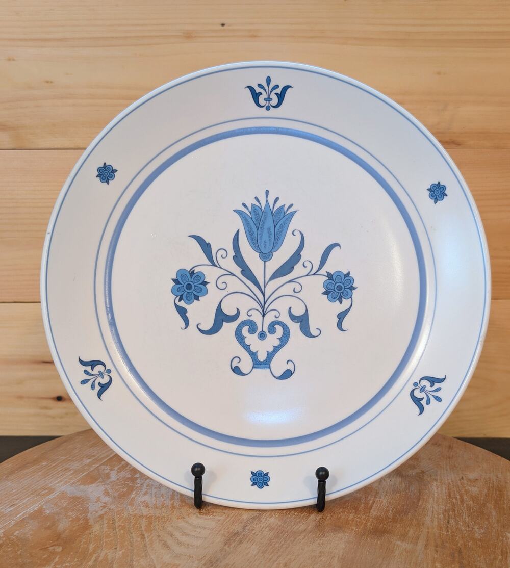 Noritake Progression Blue Haven Dinner Plate - 10 3/8" Blue Floral Replacement